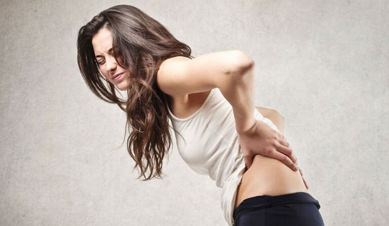Spinal pain in osteochondrosis