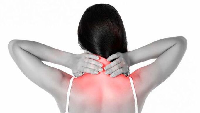 Pain in the neck and shoulders during cervical osteochondrosis