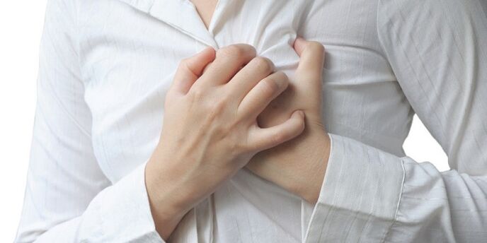 Chest pain with osteochondrosis of the chest