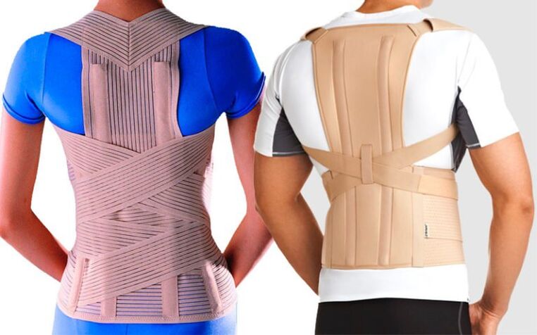 Corset for pain in shoulder blades