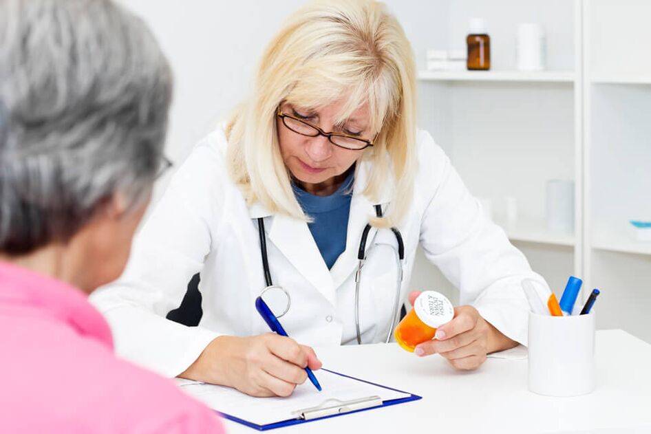 The doctor will prescribe medication for hip joint pain