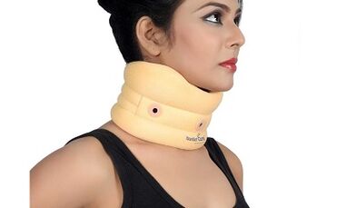 Collar wearing cervical osteochondrosis