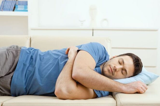 Uncomfortable posture during sleep as a cause of back pain